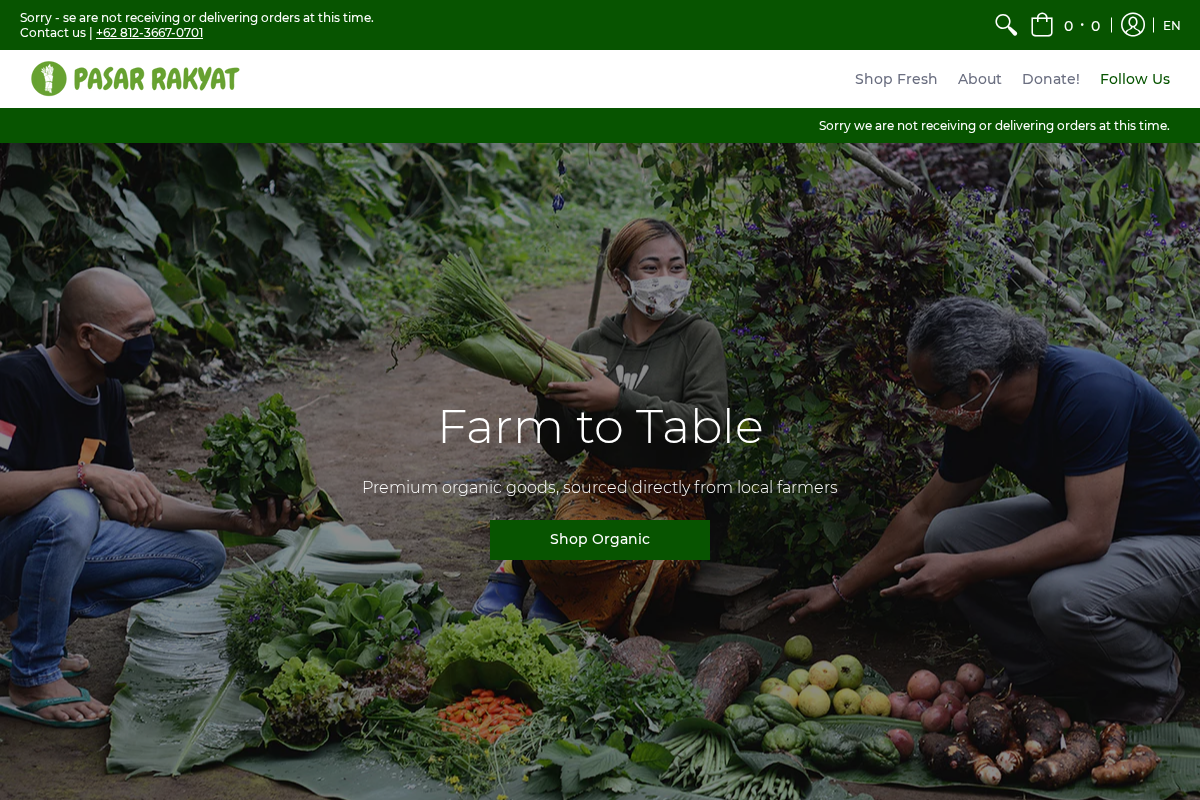 Pasar Rakyat Bali homepage screenshot