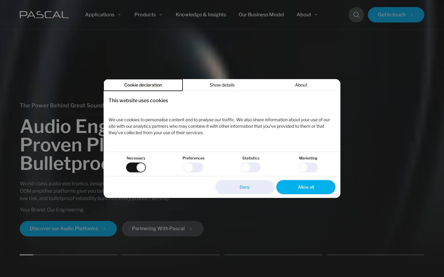 pascal-audio.com homepage screenshot