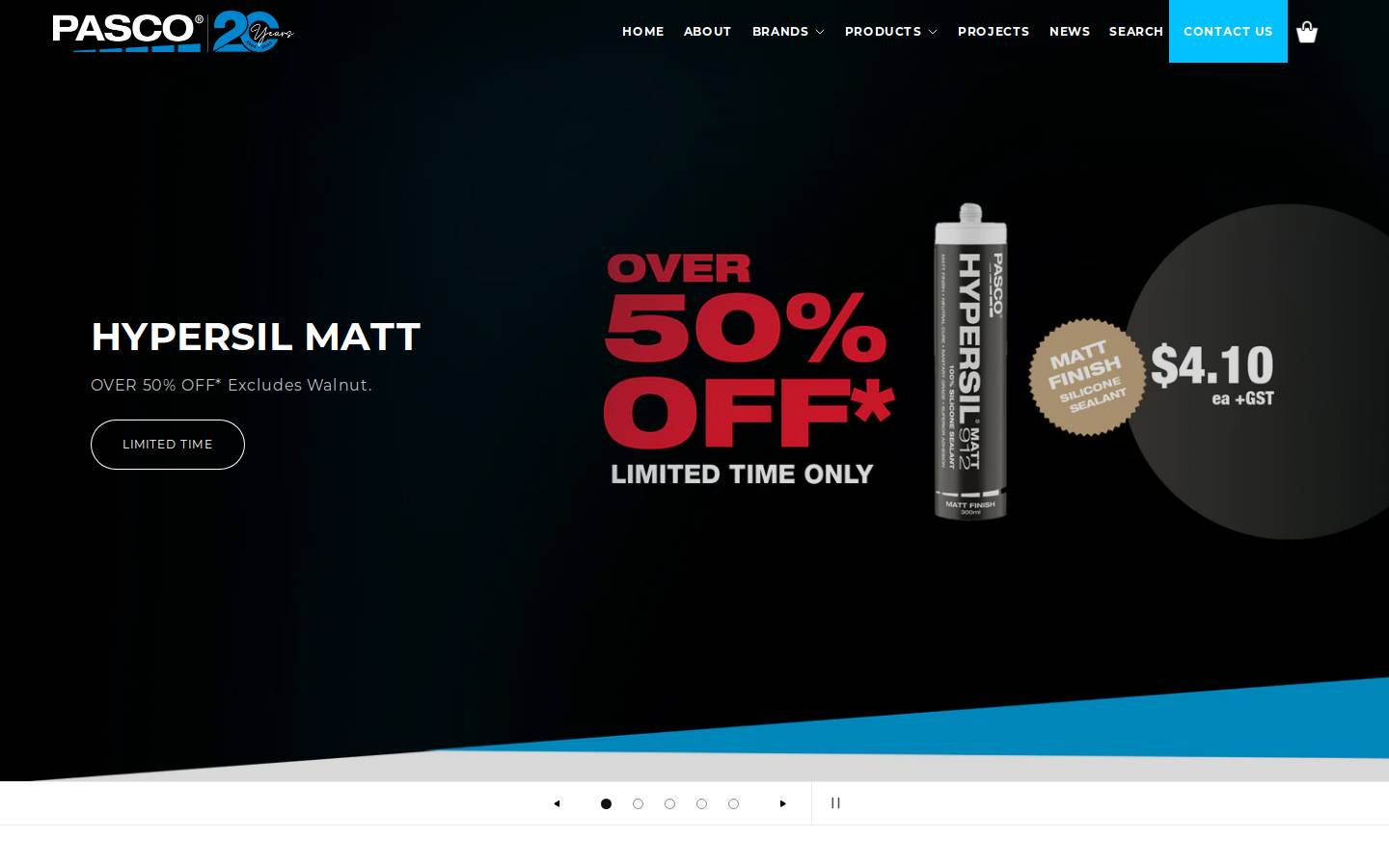 pasco.net.au homepage screenshot