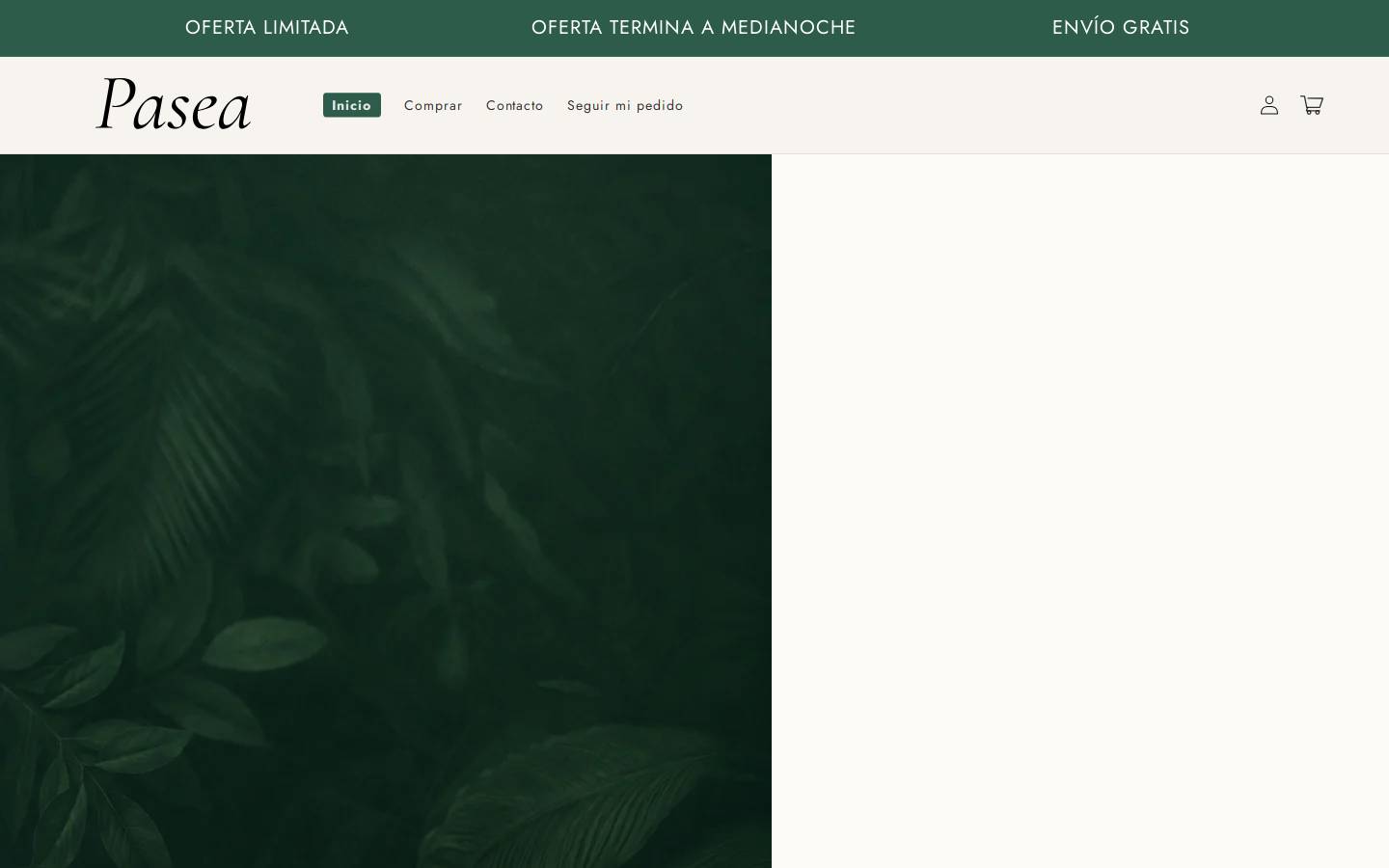 pasea.es homepage screenshot