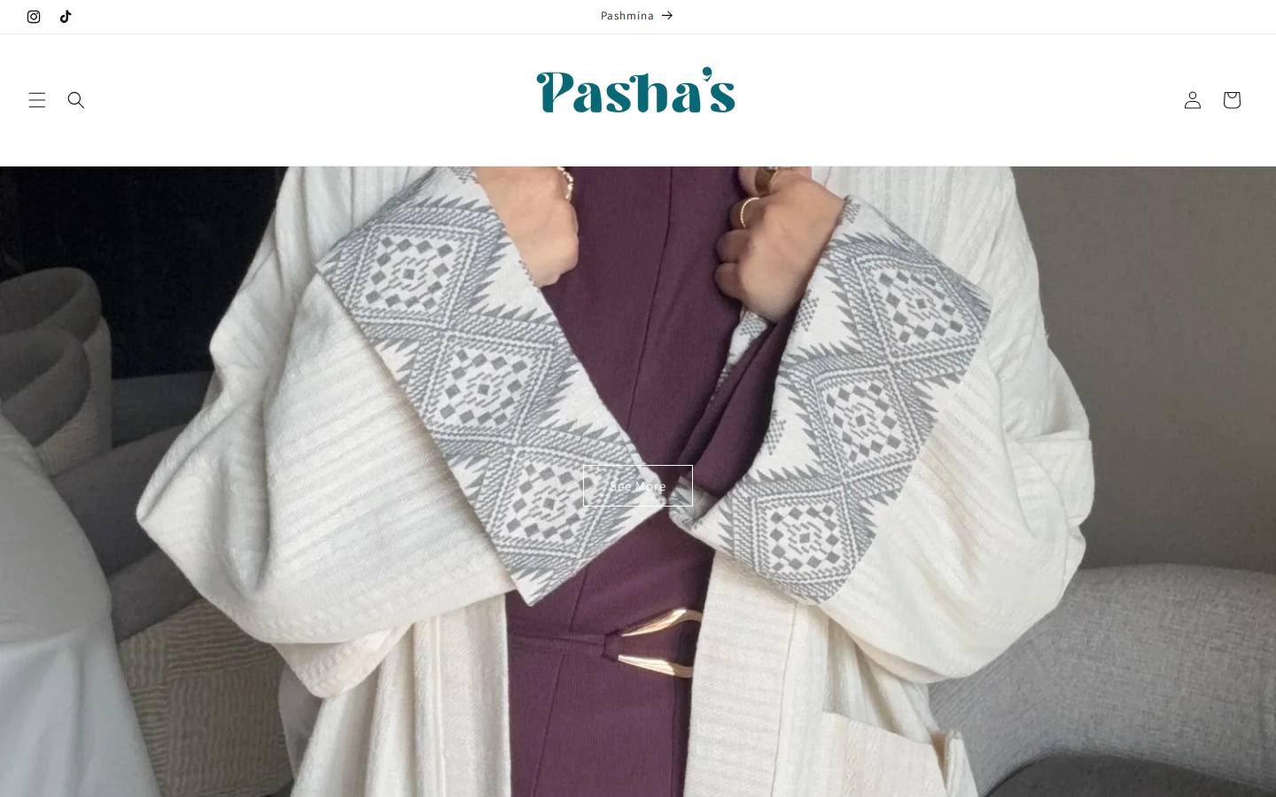 pashas.shop homepage screenshot