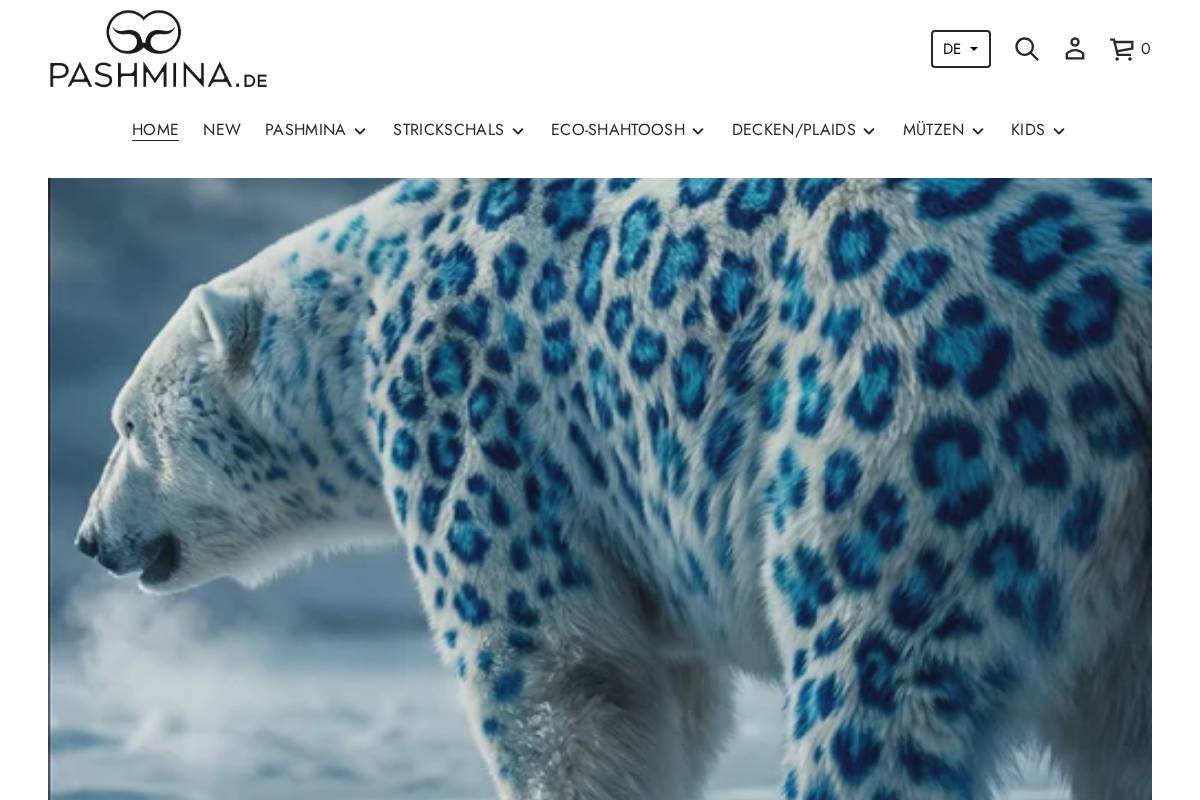 Pashmina homepage screenshot