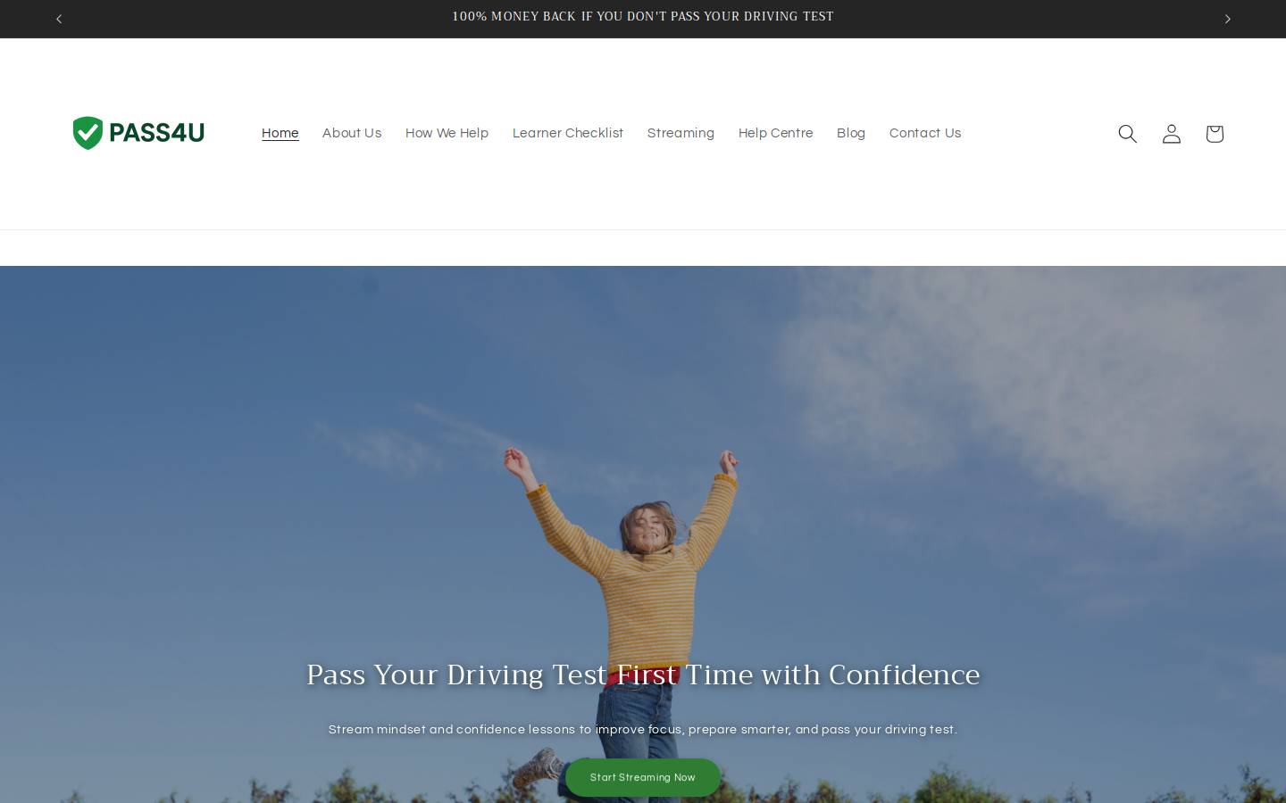 pass4u.co.uk homepage screenshot