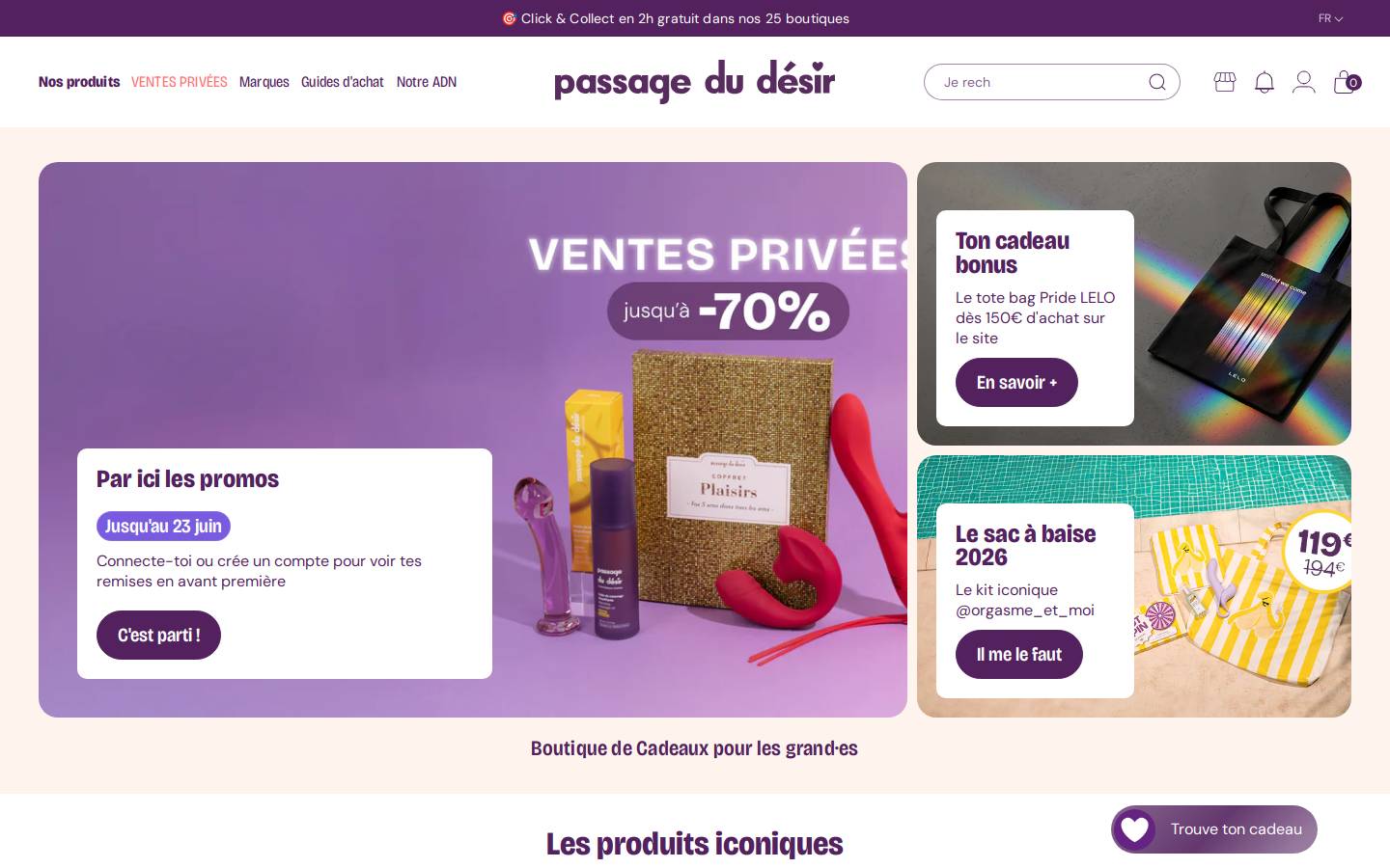 Passage Du Désir homepage screenshot