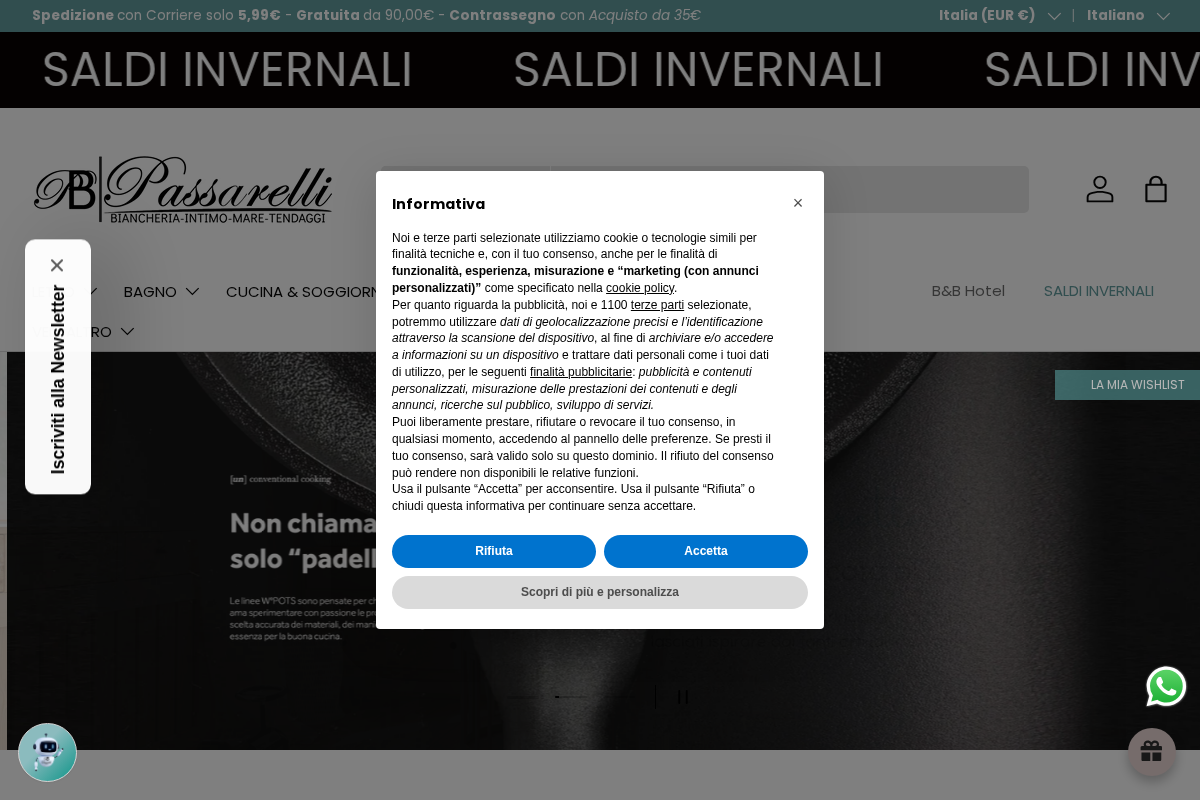 Passarelli Biancheria homepage screenshot
