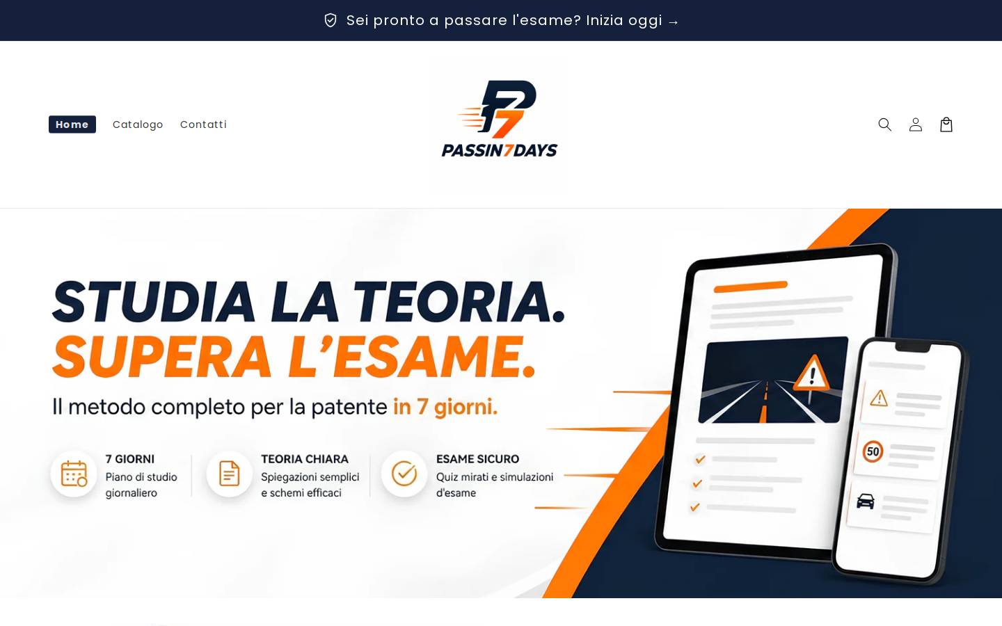 passin7days.com homepage screenshot