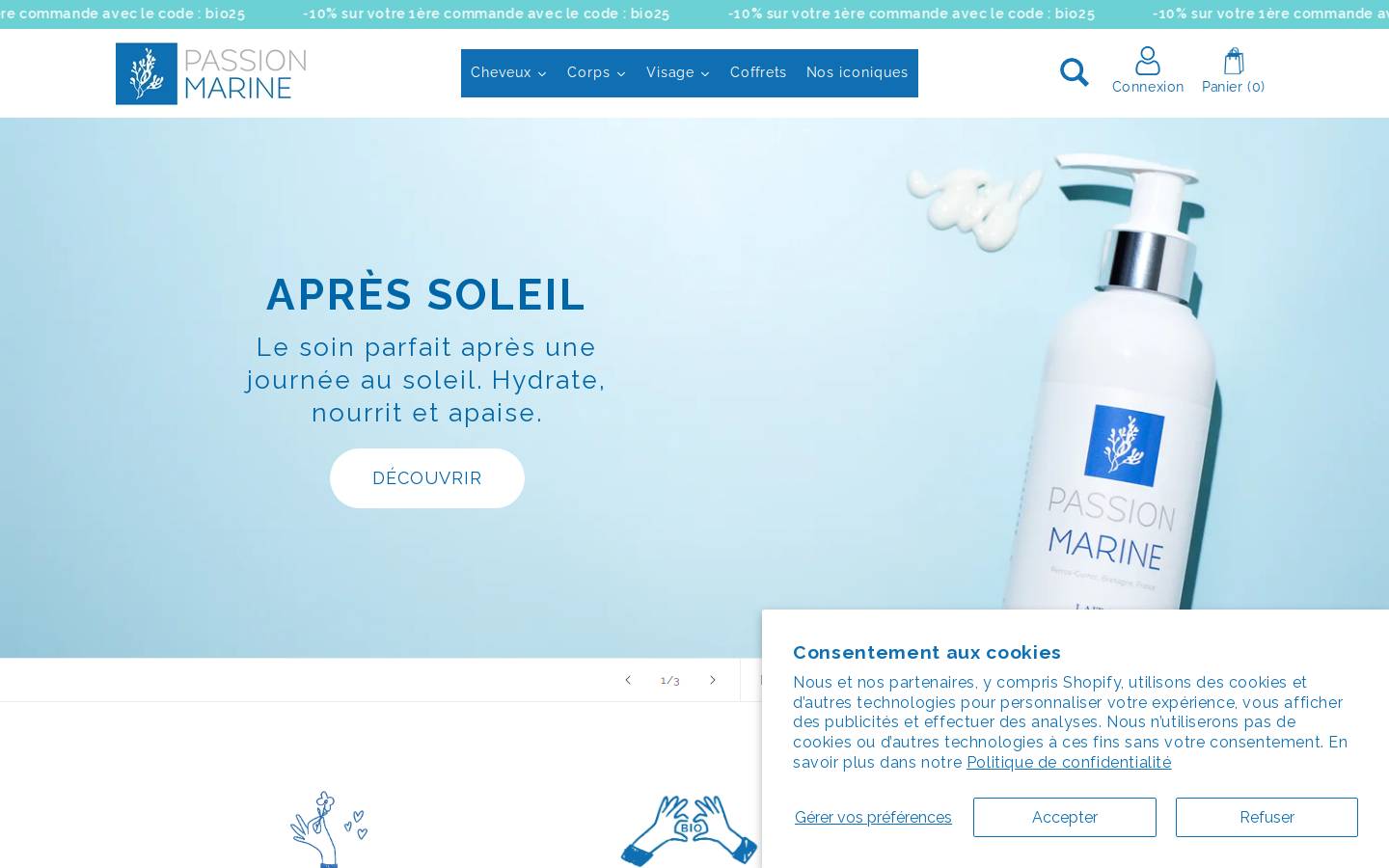 passion-marine.fr homepage screenshot