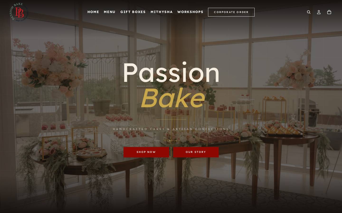 passionbake.com homepage screenshot
