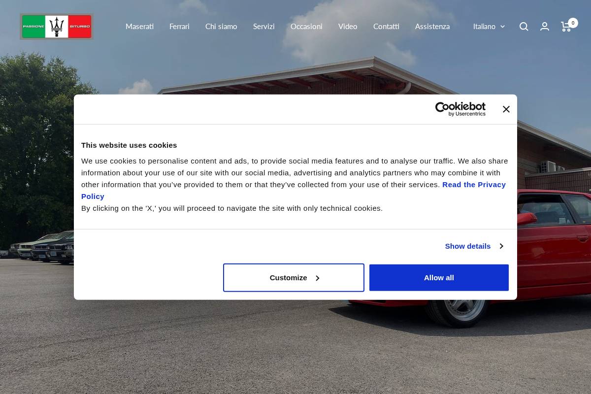 passionebiturbo.com homepage screenshot