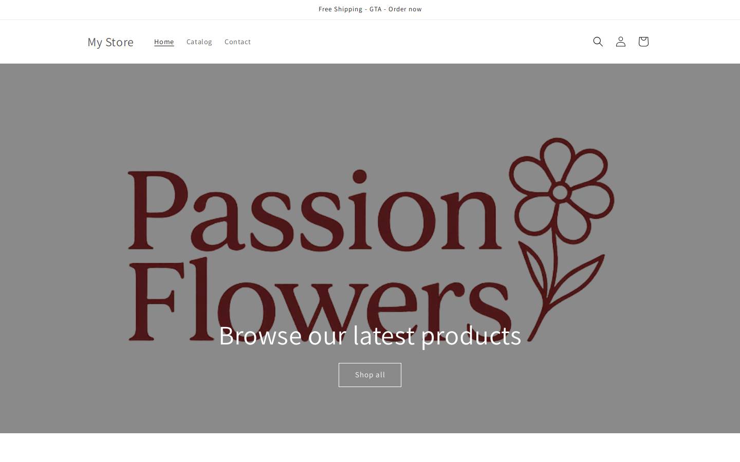 passionflowers.ca homepage screenshot