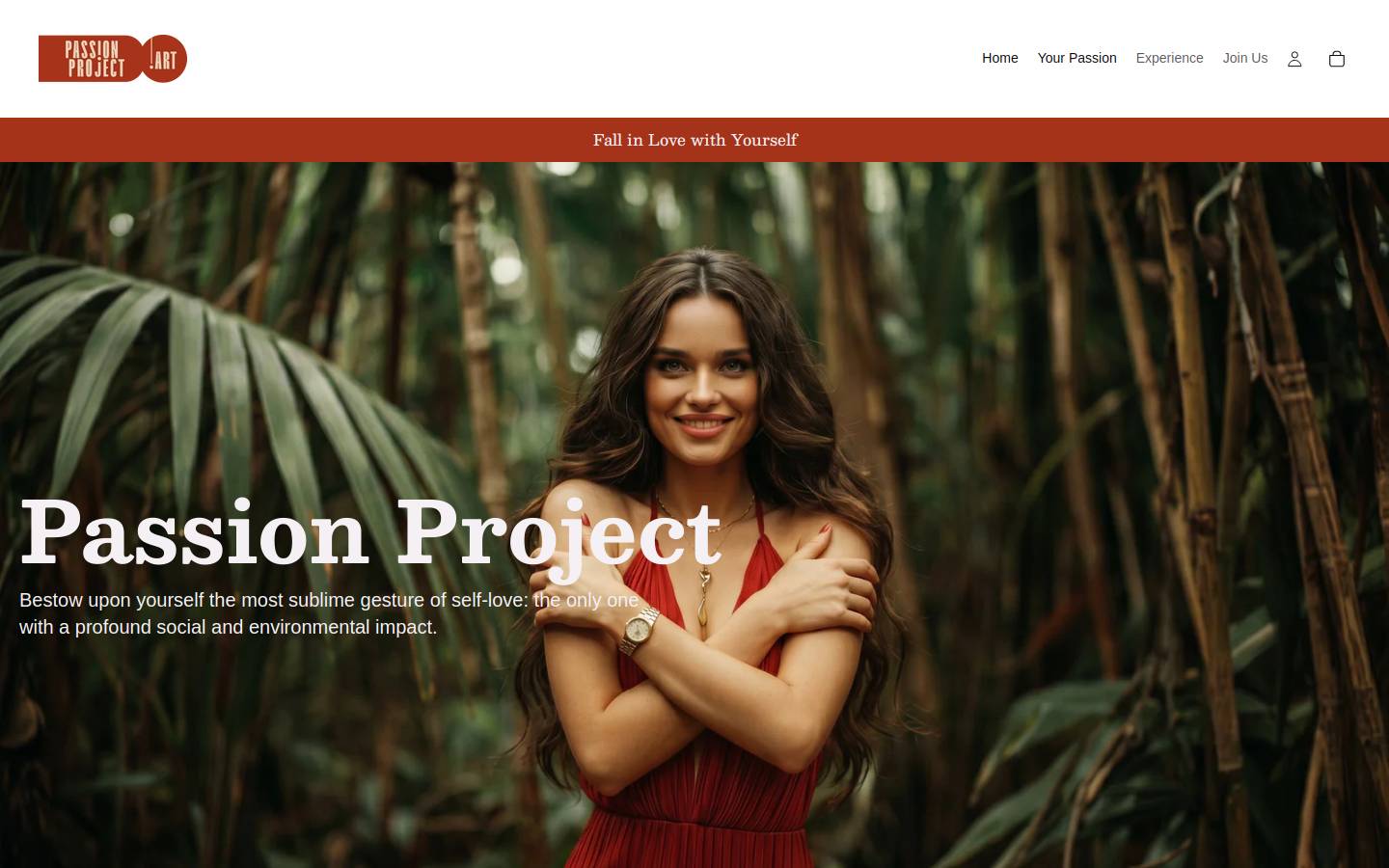 passionproject.art homepage screenshot