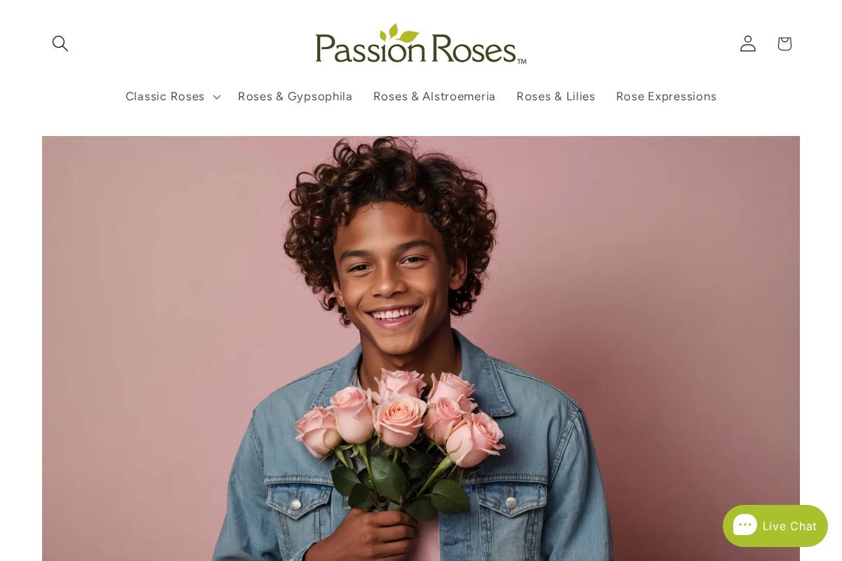 passionroses.com homepage screenshot