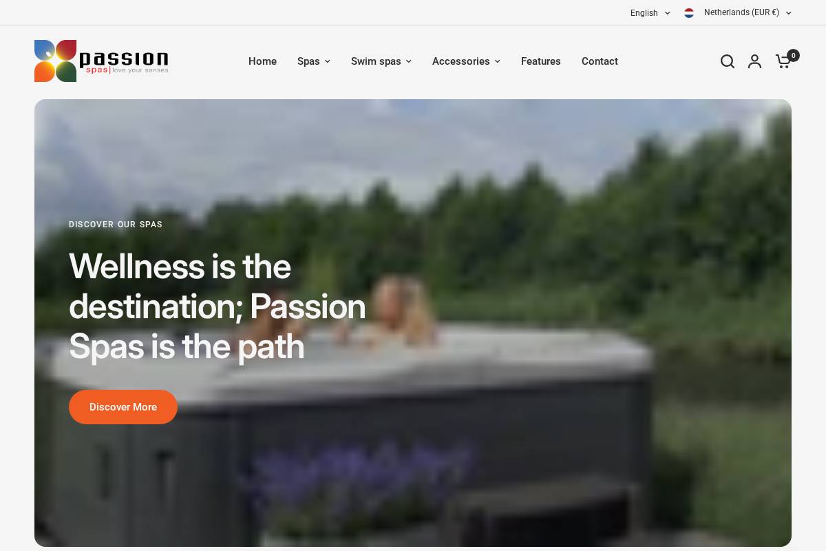 Passion Spas Ukraine homepage screenshot
