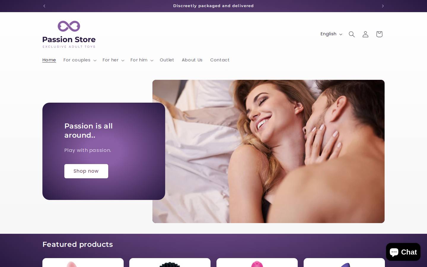 passionstore.fr homepage screenshot