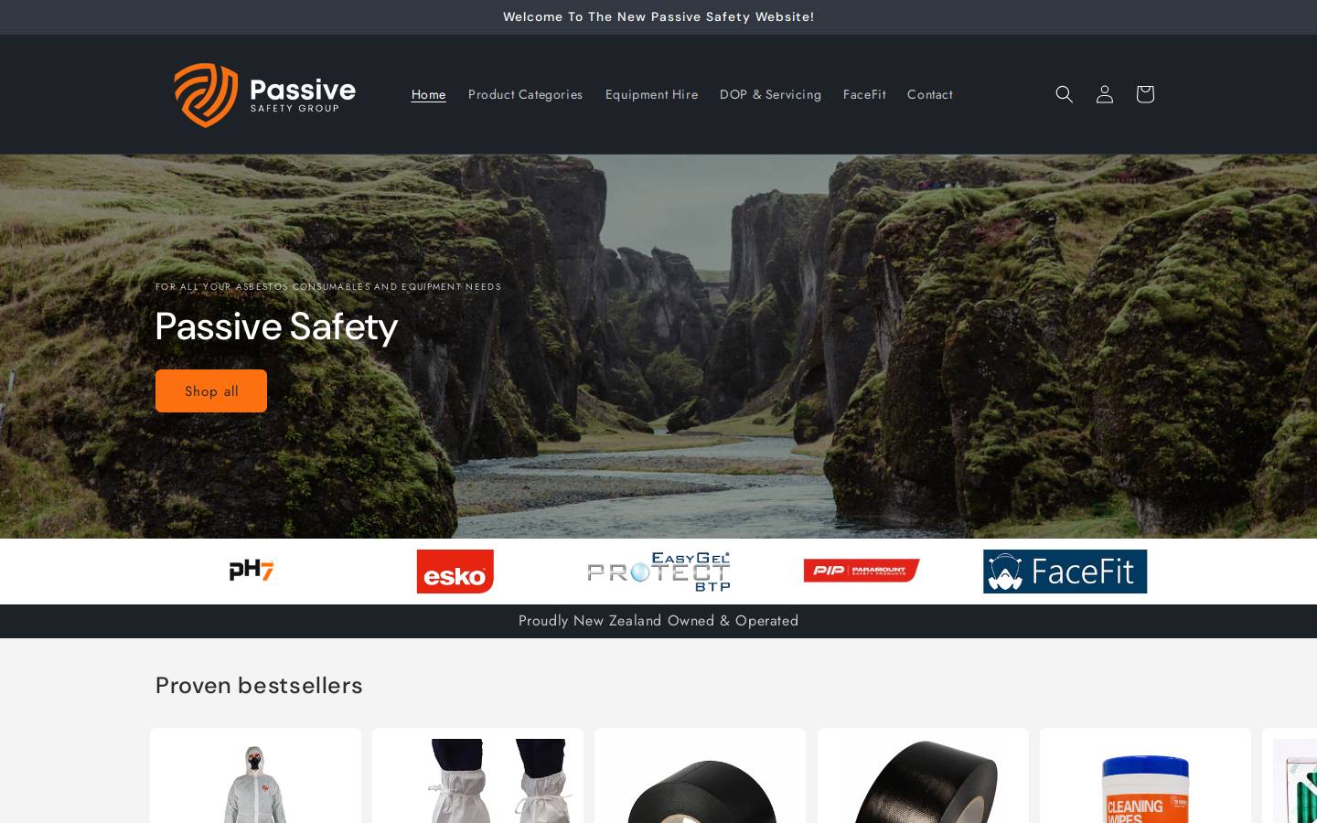 passivesafety.co.nz homepage screenshot