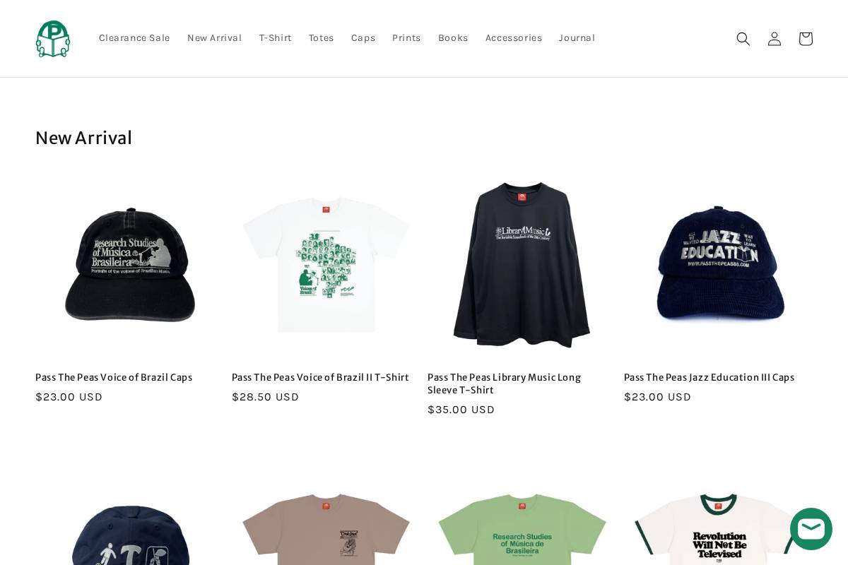 passthepeasss.co homepage screenshot