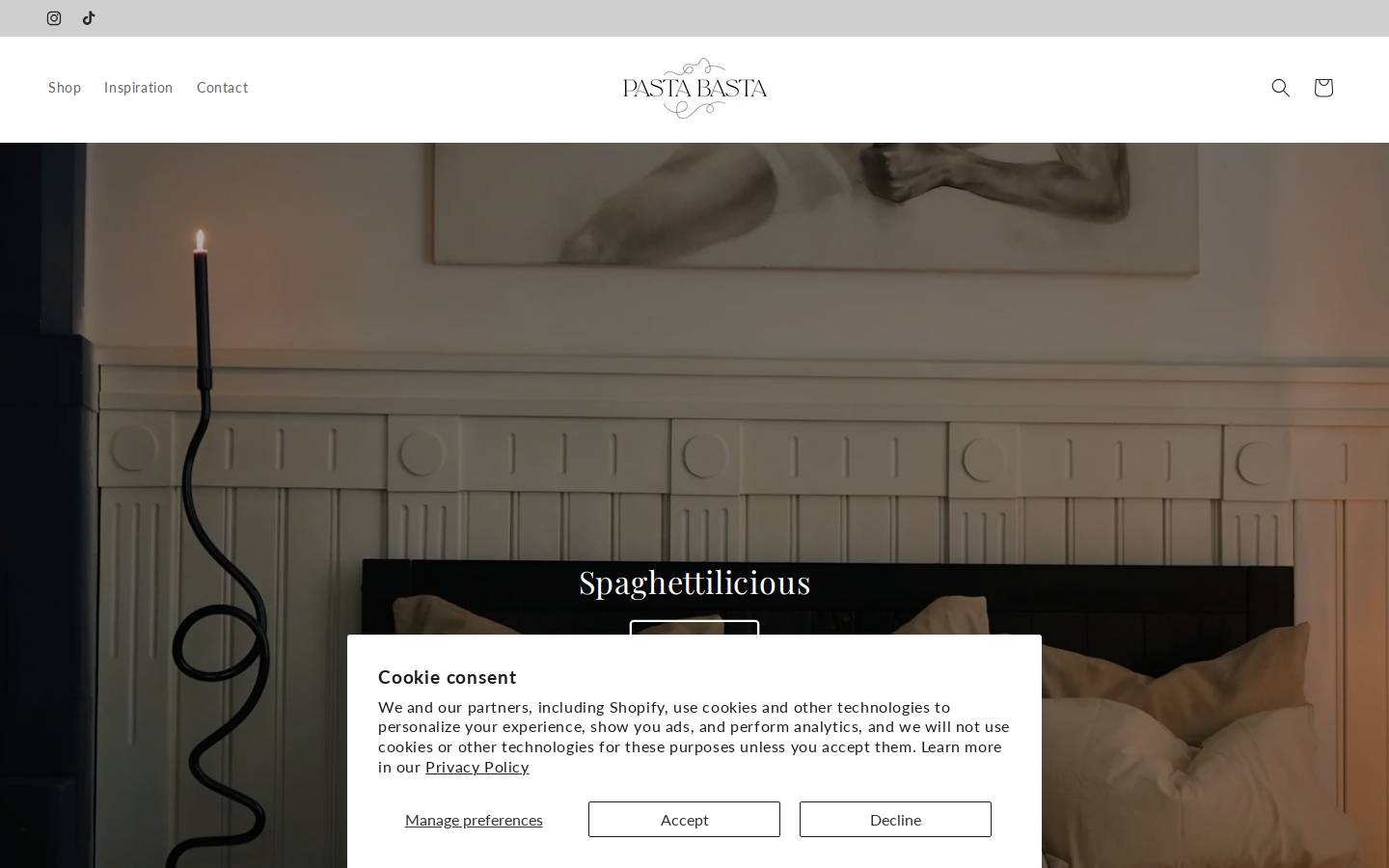 pastabasta.me homepage screenshot