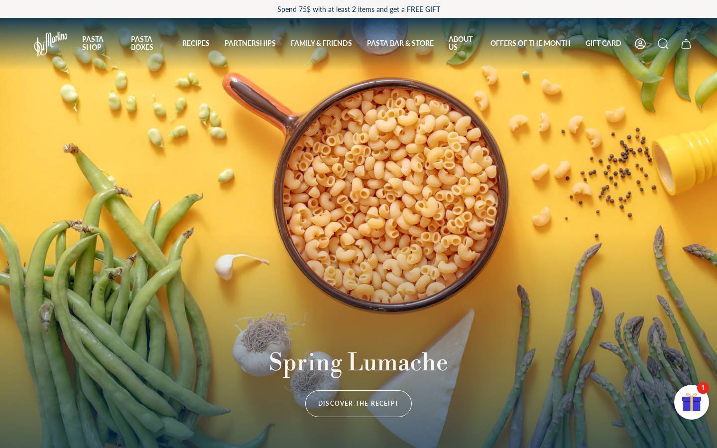 Pastadimartino homepage screenshot