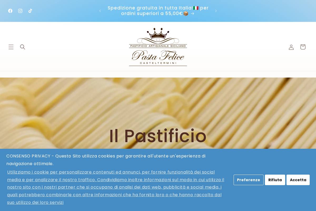 Pastafelice homepage screenshot