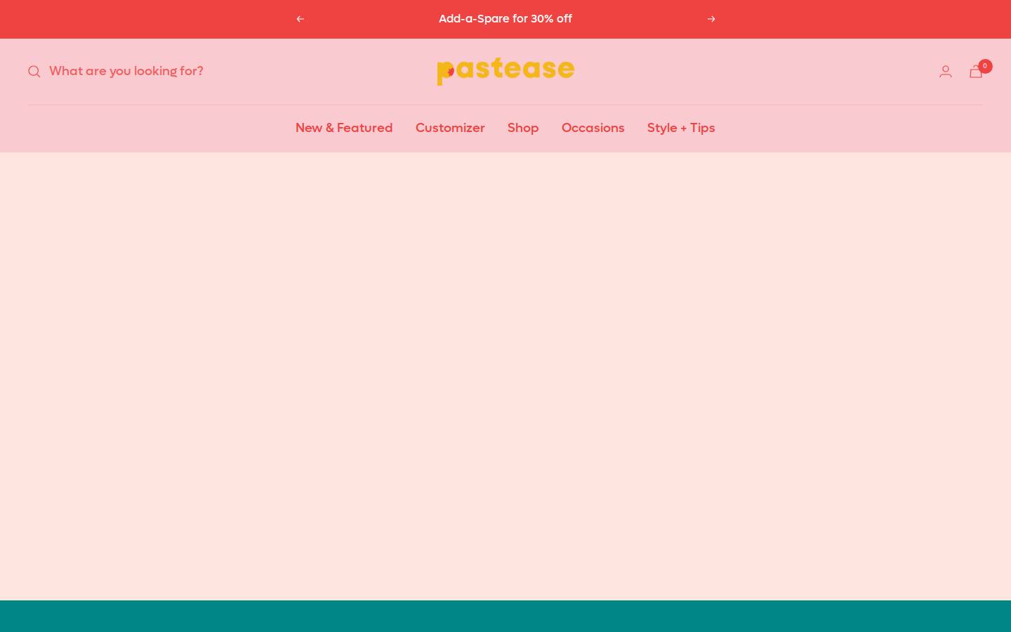 Pastease homepage screenshot