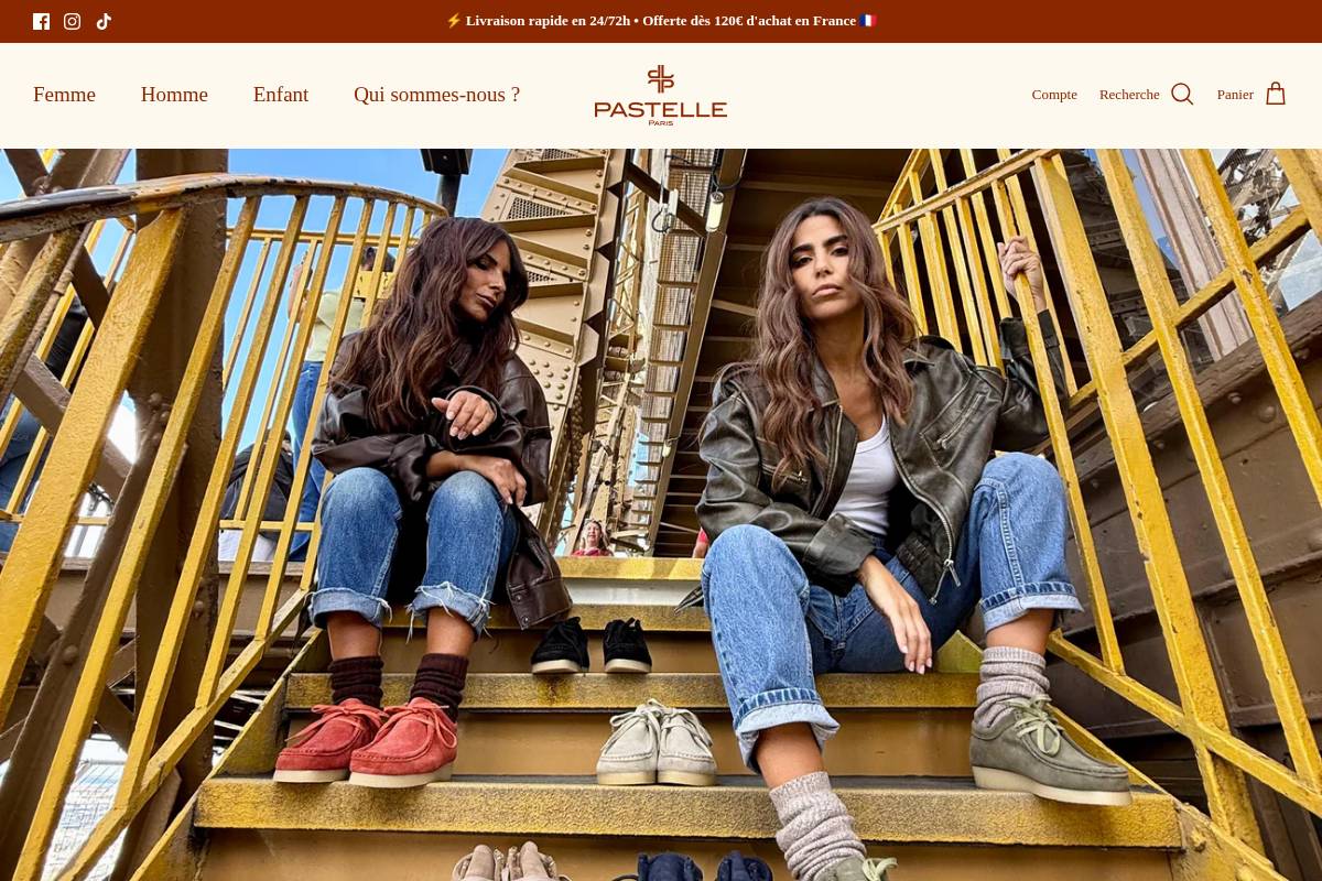 pastelleparis.com homepage screenshot