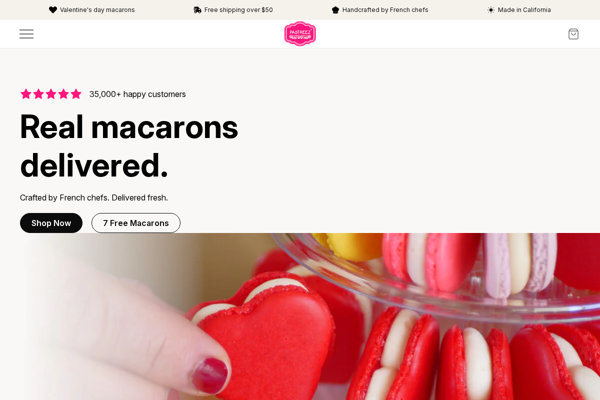 Pastreez homepage screenshot