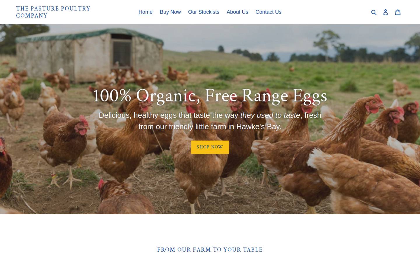 pasturepoultry.co.nz homepage screenshot