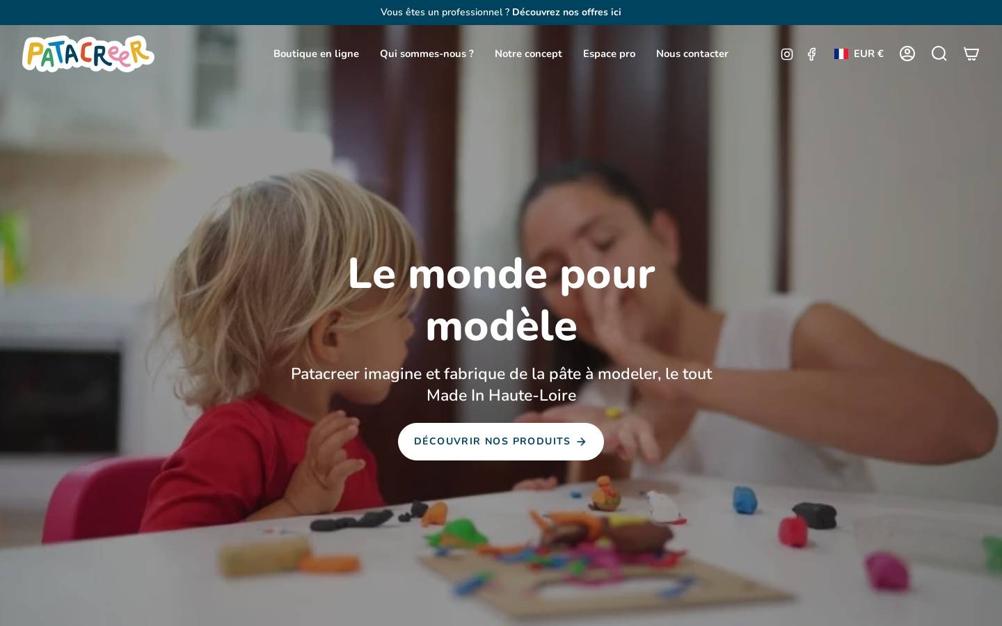 Patacreer homepage screenshot