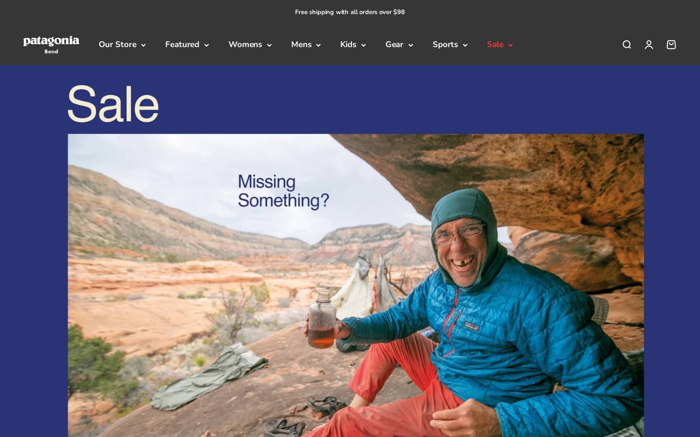 patagoniabend.com homepage screenshot