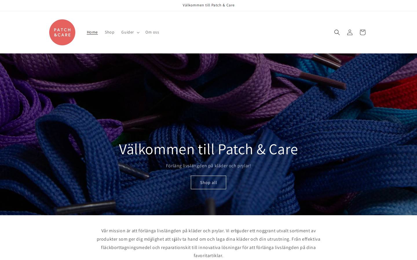 patchandcare.com homepage screenshot