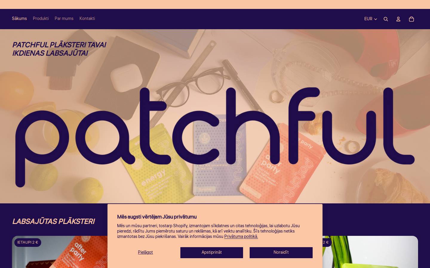 patchful.eu homepage screenshot