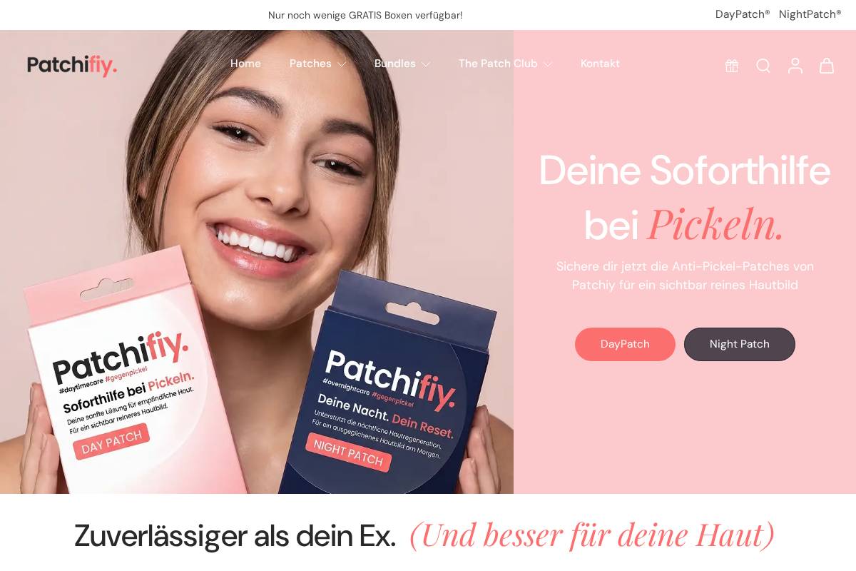 patchifiy.de homepage screenshot