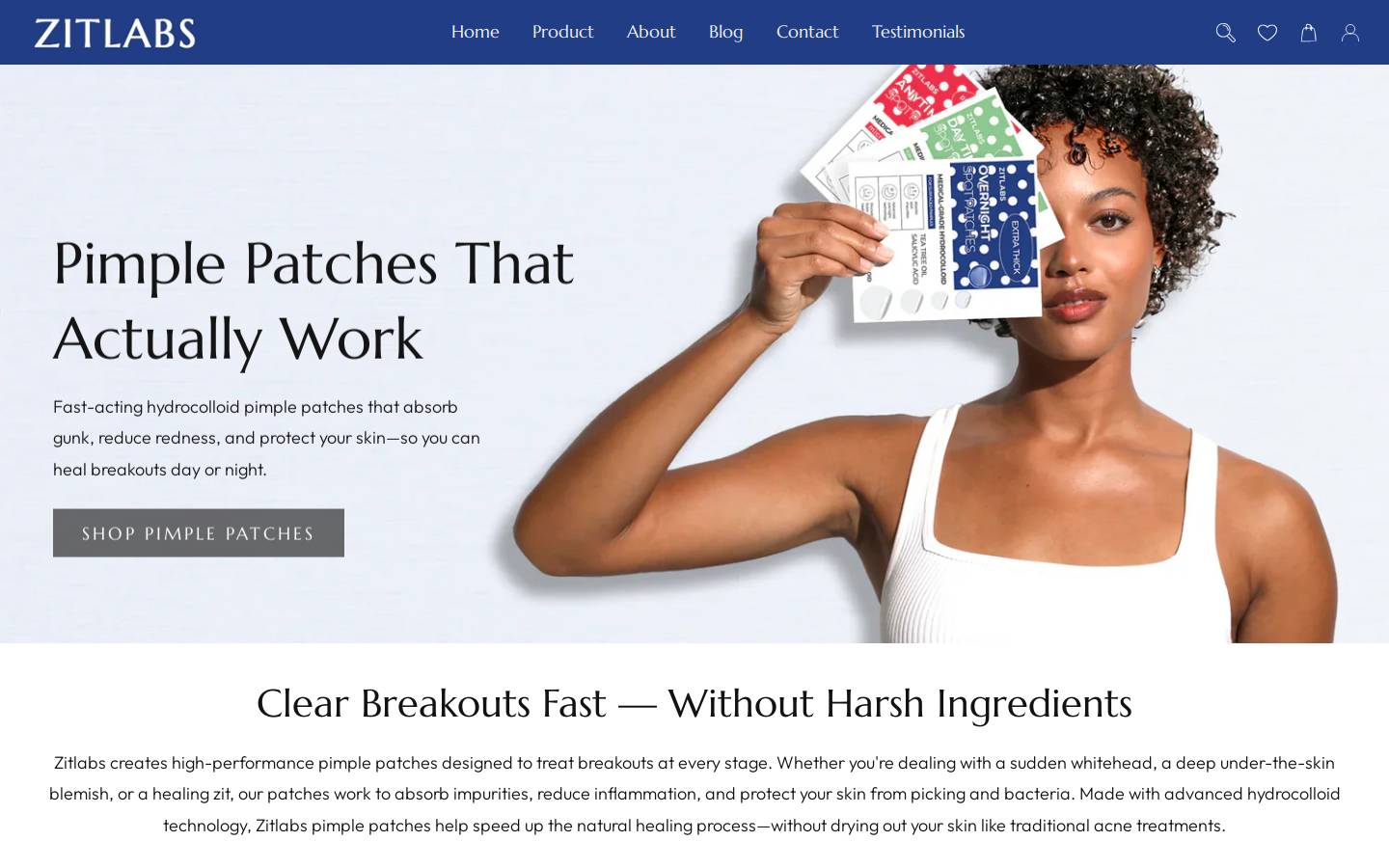 patchtherapy.com homepage screenshot