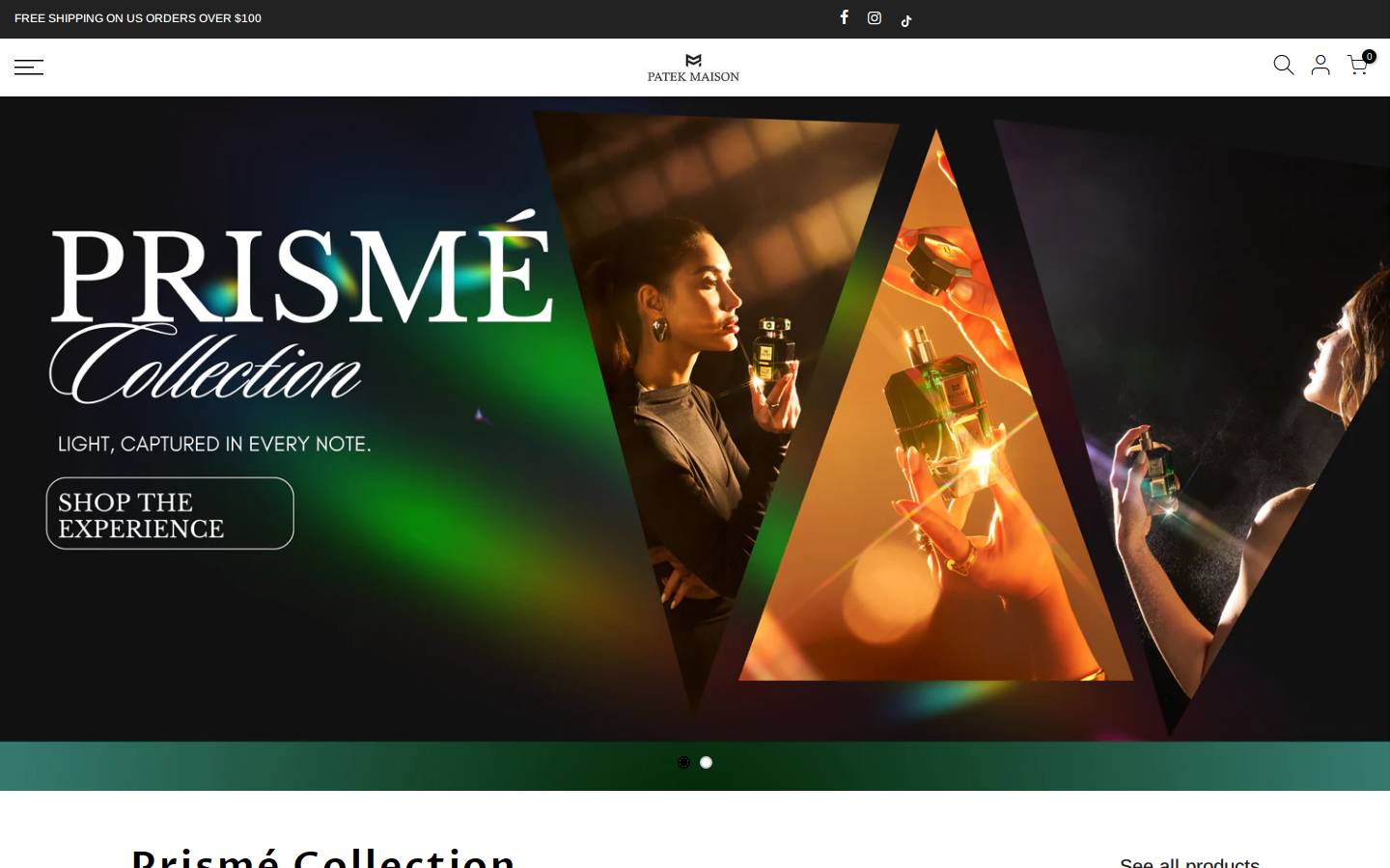 patekmaison.com homepage screenshot
