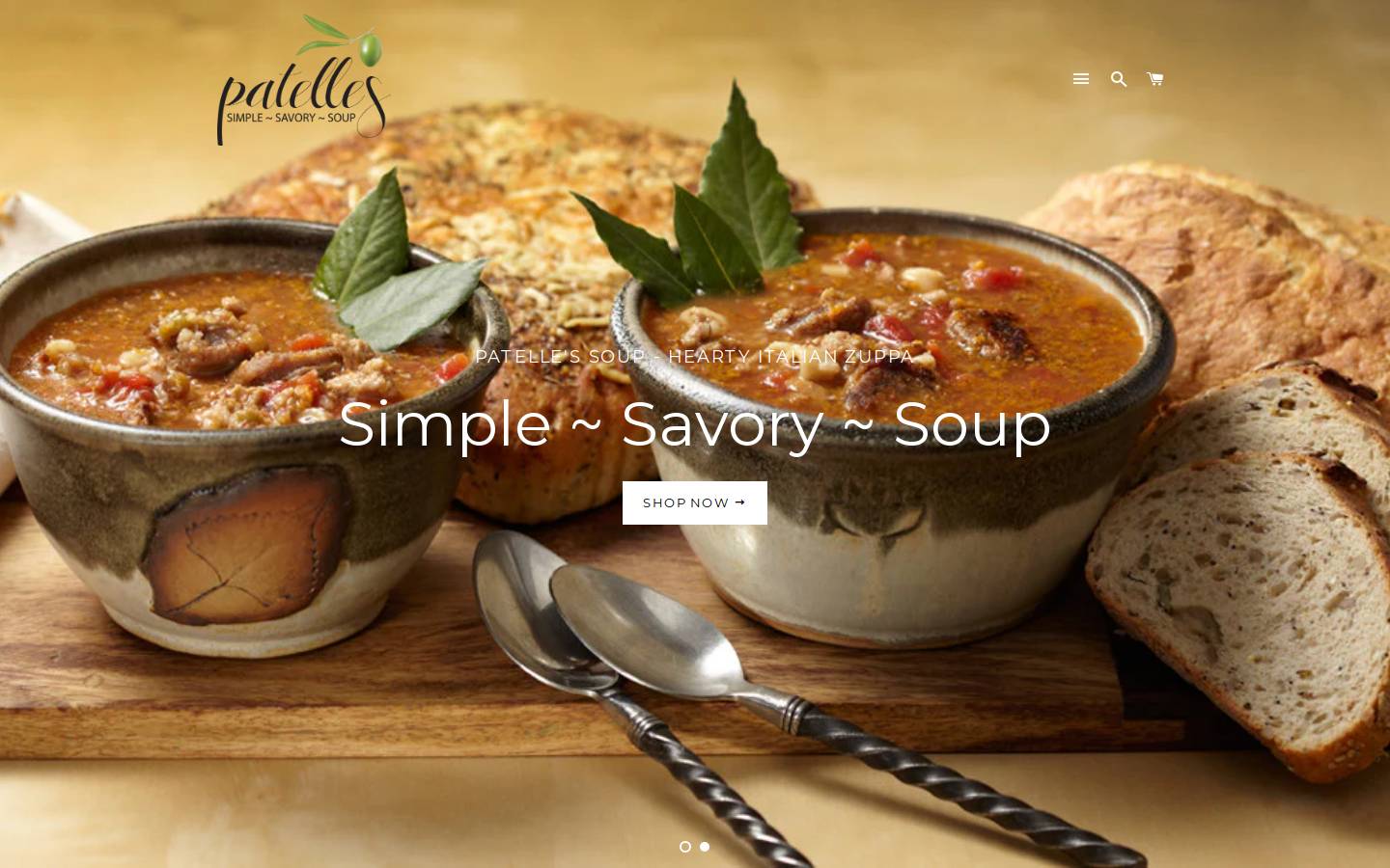 patelles.com homepage screenshot