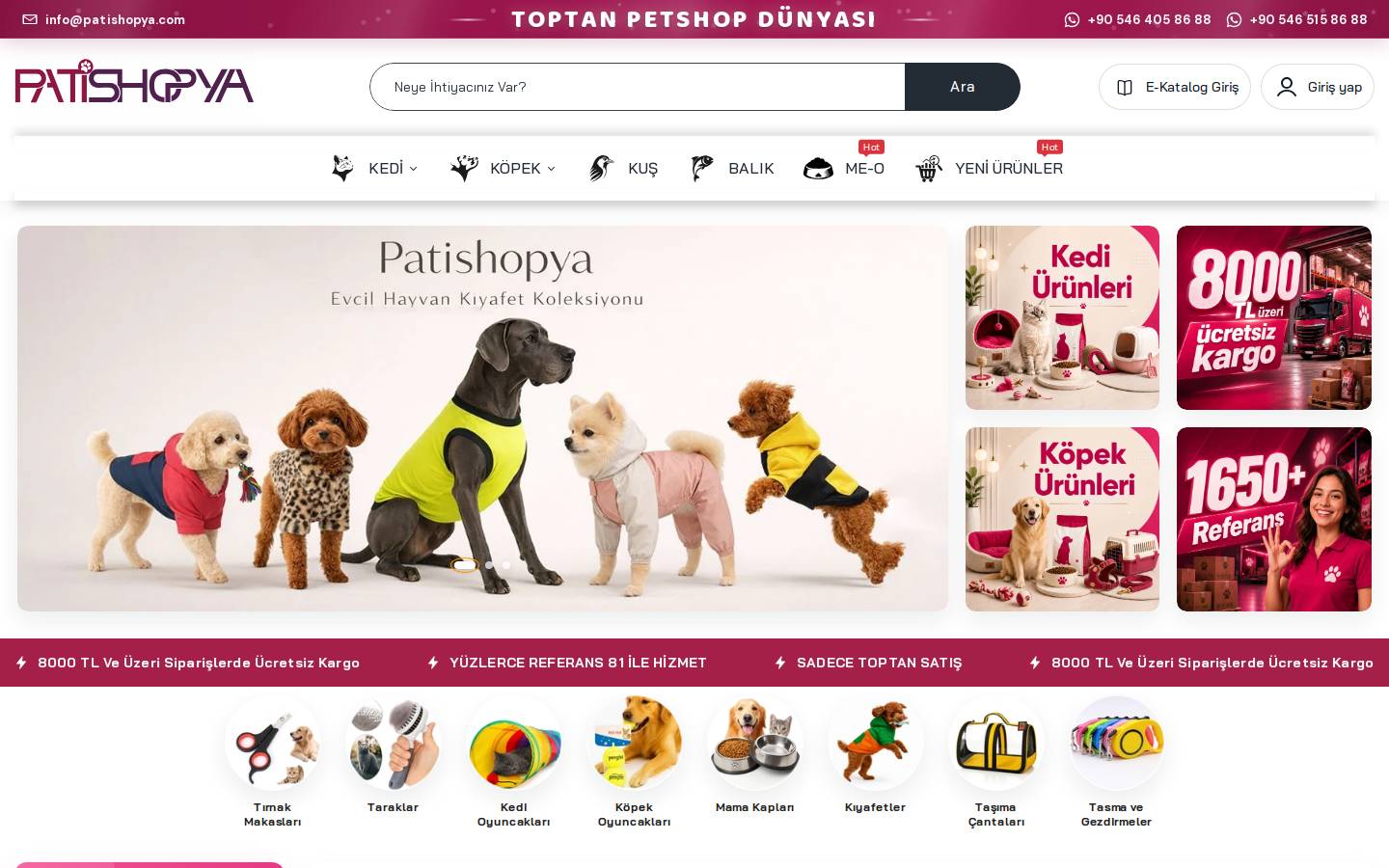 patishopya.com homepage screenshot