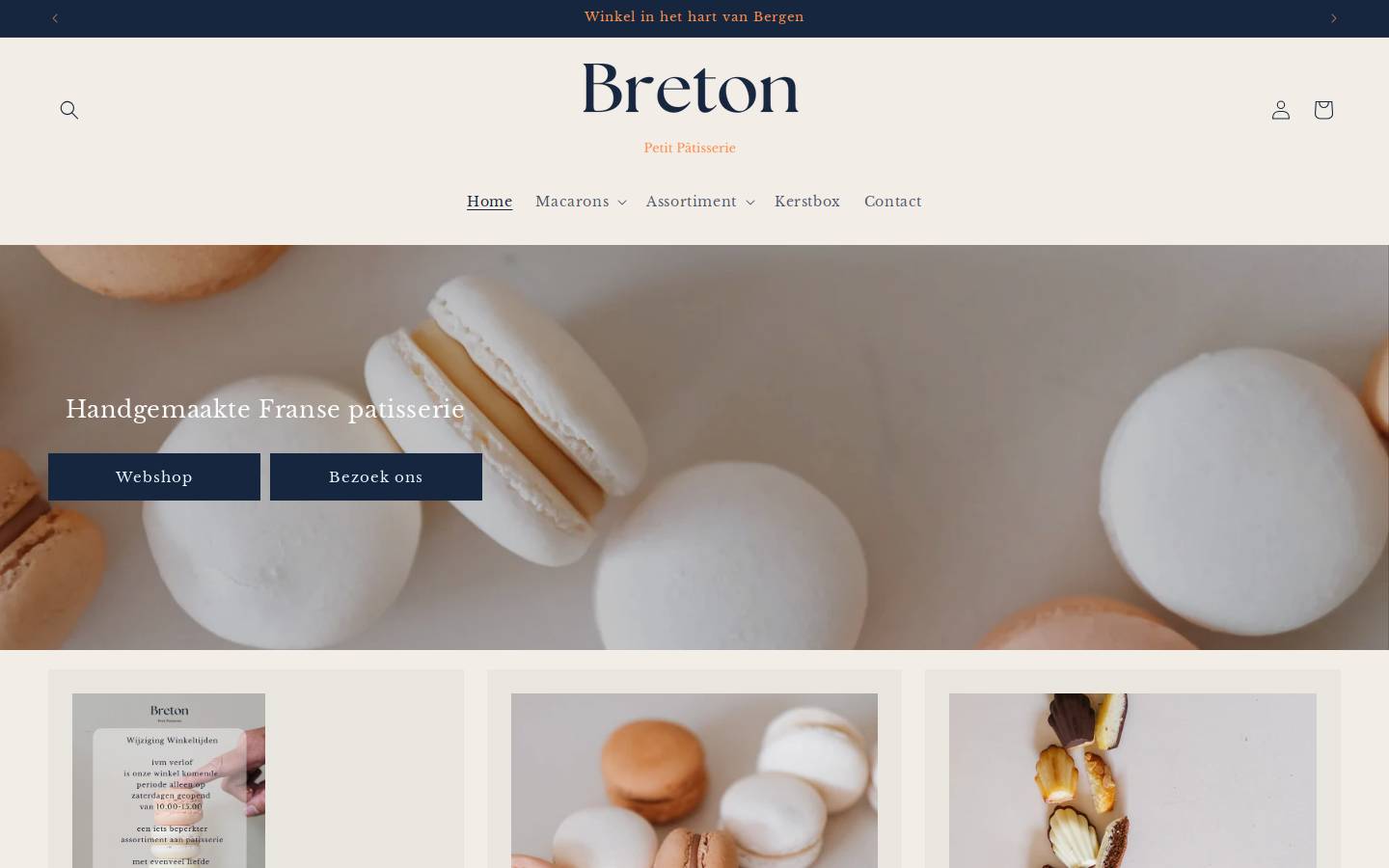 patisseriebreton.nl homepage screenshot