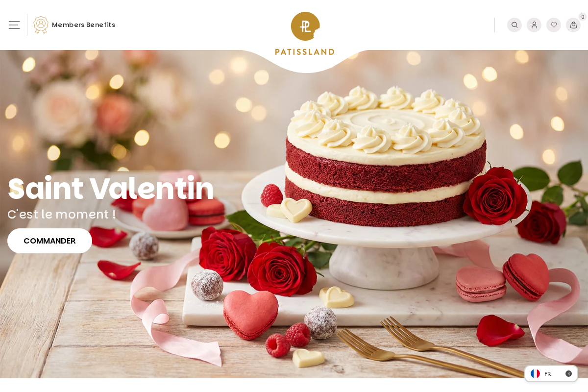 Patissland homepage screenshot