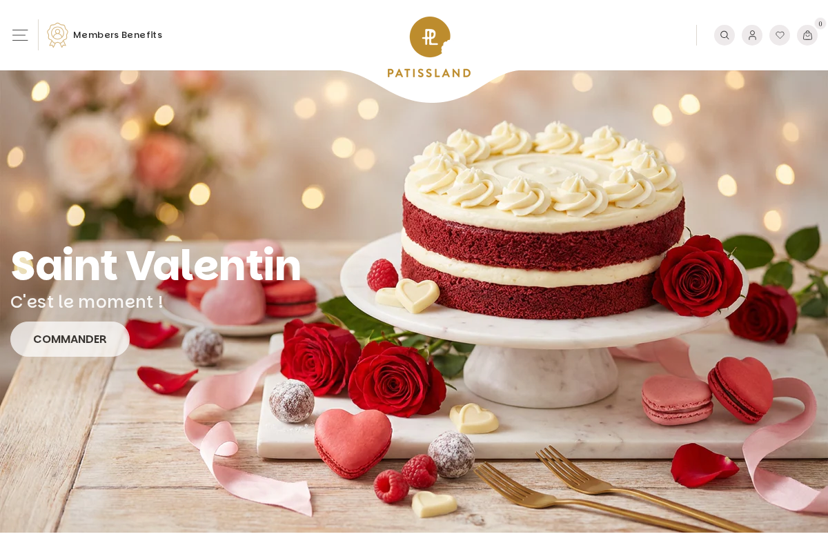 Patissland homepage screenshot