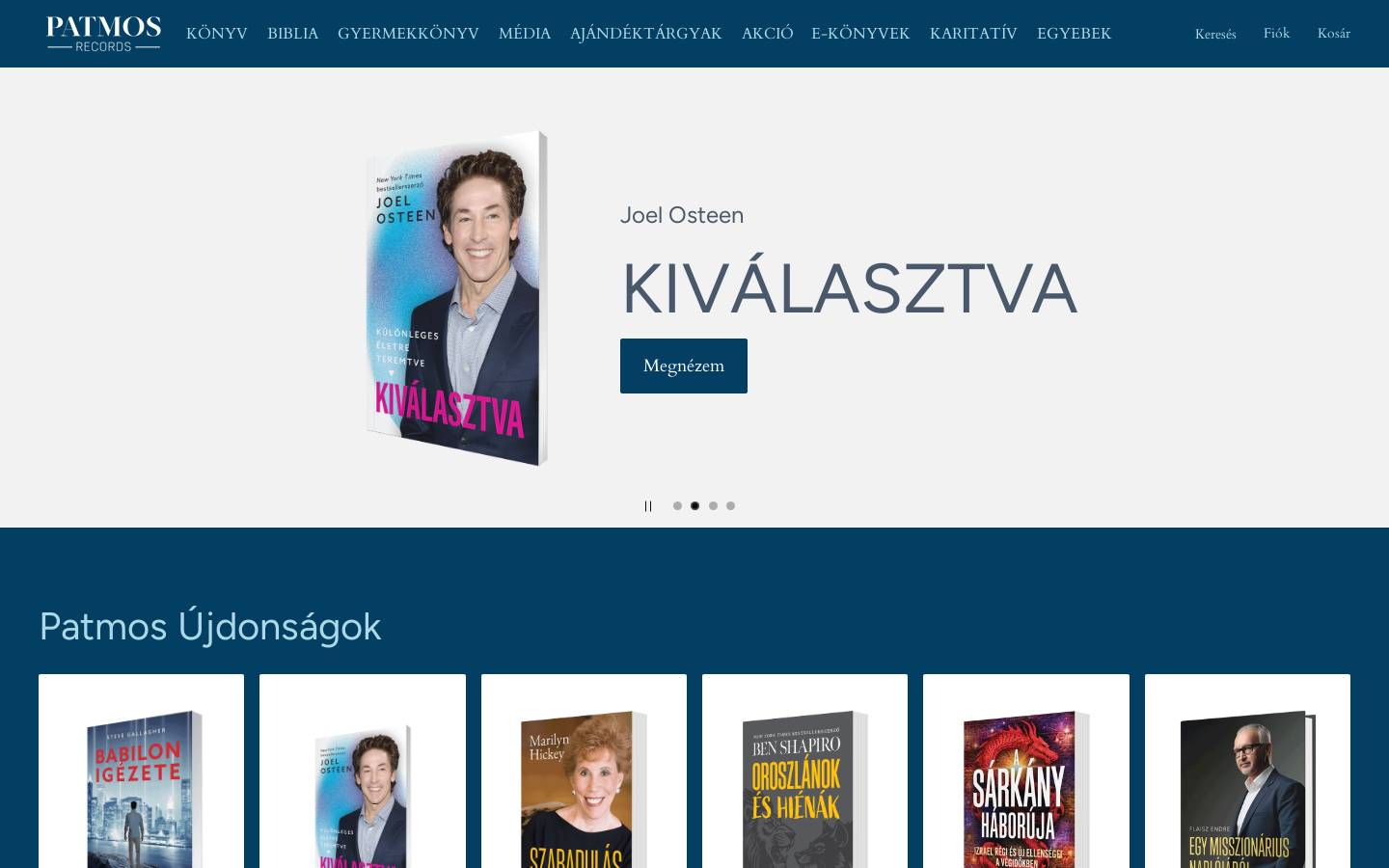 patmos.hu homepage screenshot