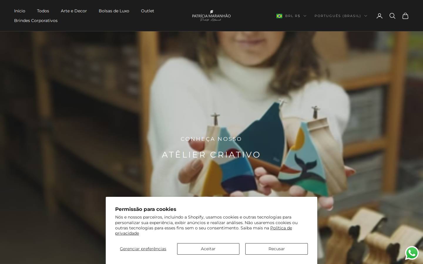 patriciamaranhao.com homepage screenshot