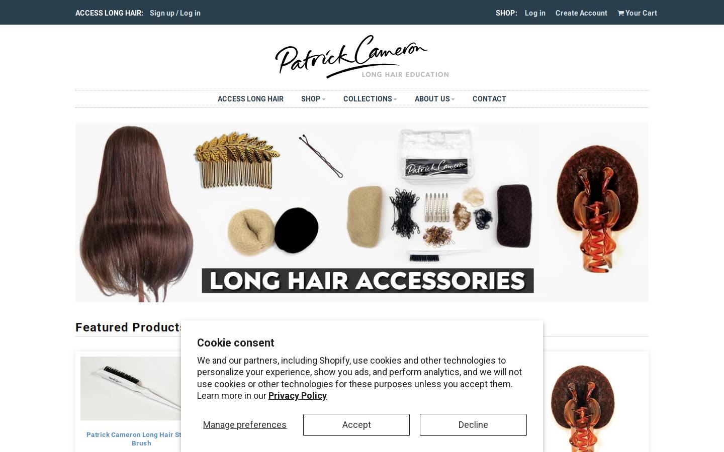 patrick-cameron-shop.com homepage screenshot