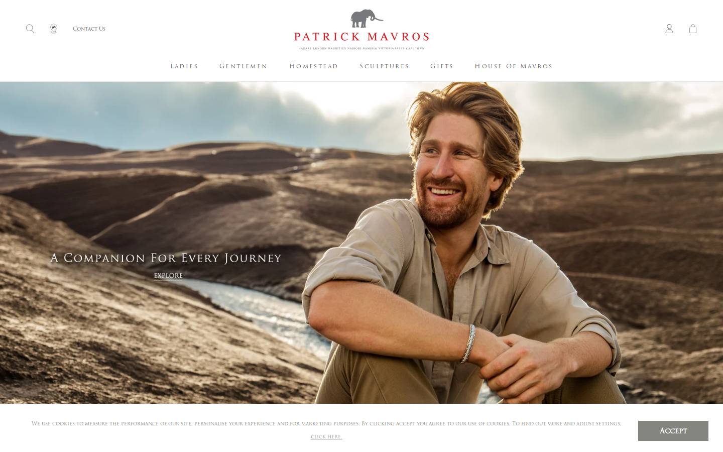patrickmavros.co.za homepage screenshot