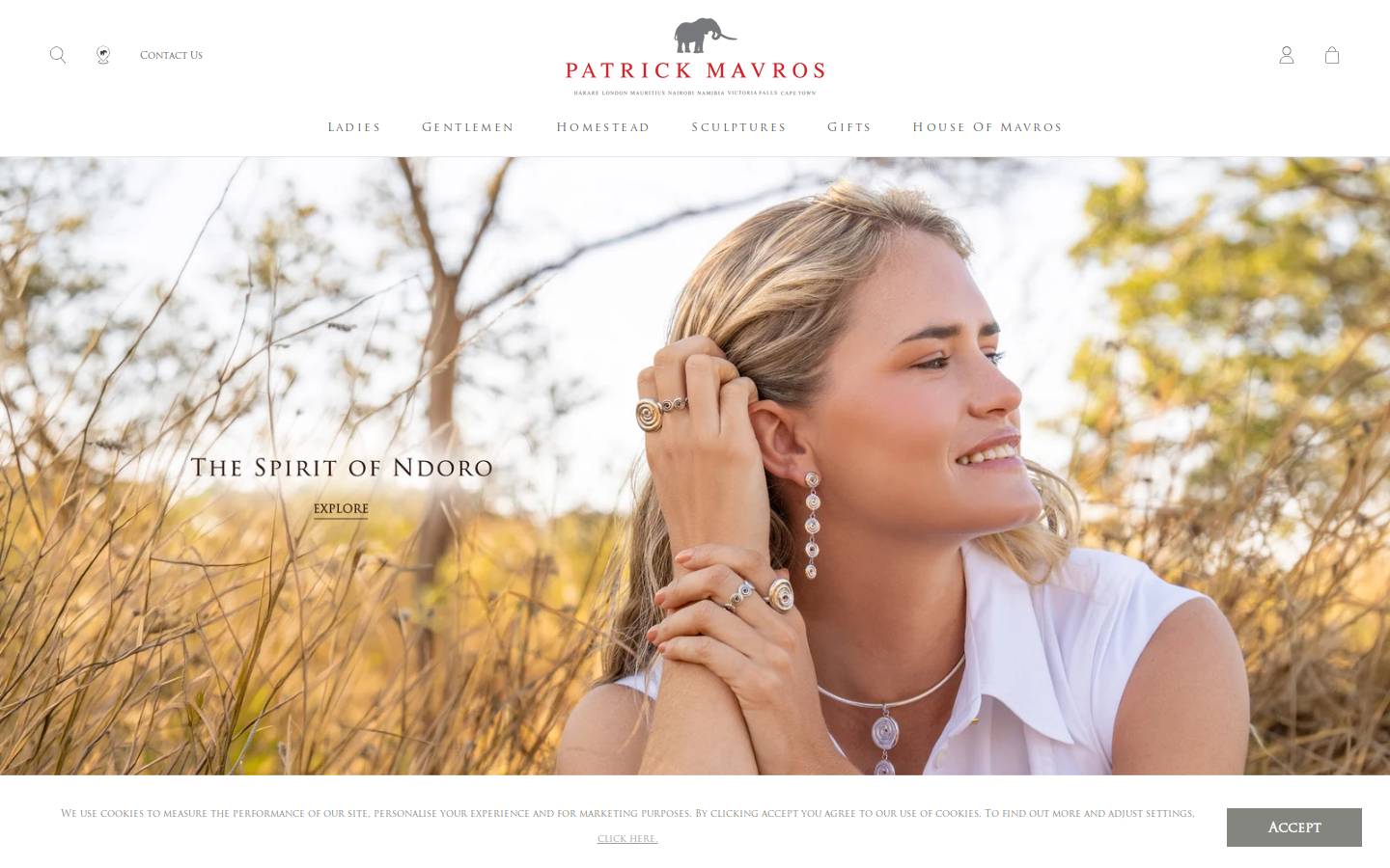Patrick Mavros homepage screenshot