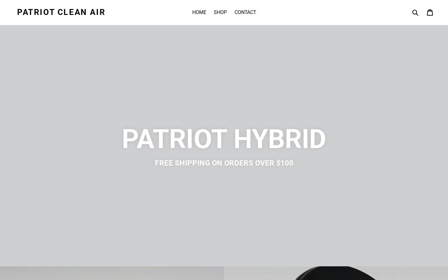 patriotcleanair.com homepage screenshot