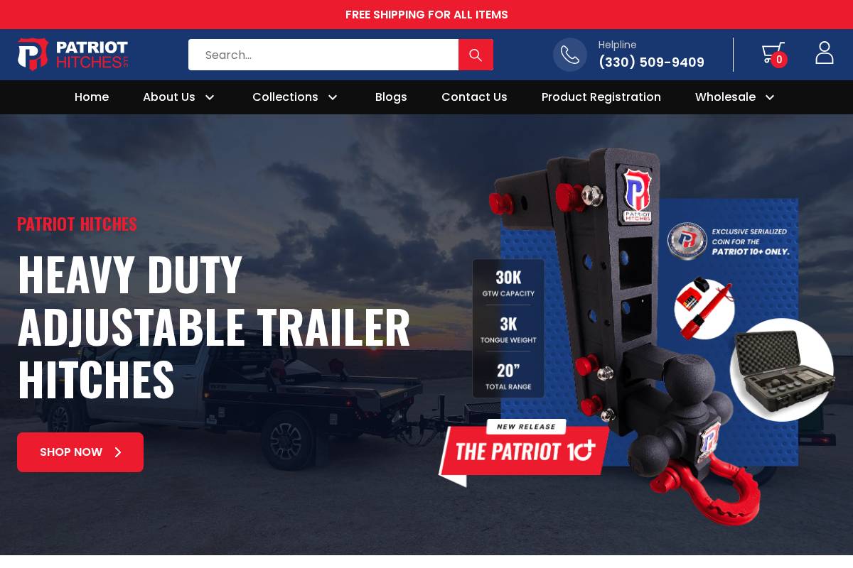 patriothitches.com homepage screenshot