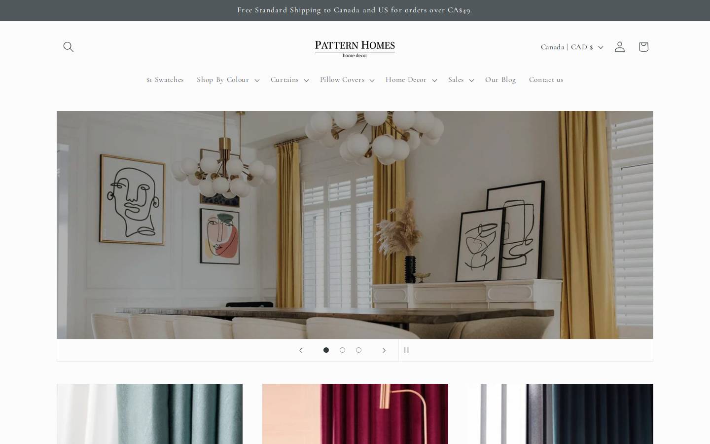 pattern-homes.com homepage screenshot