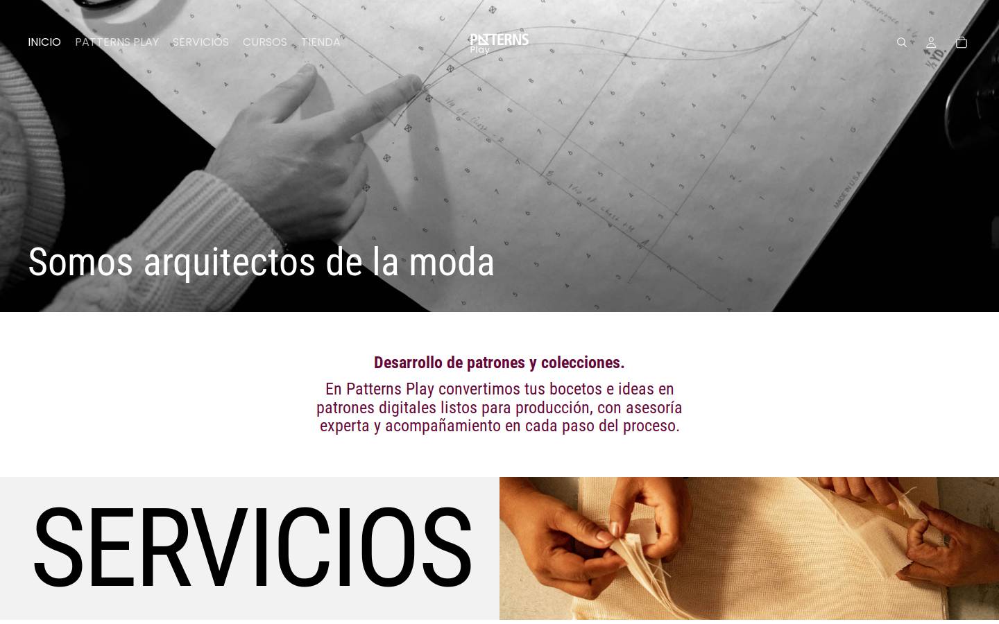 patternsplay.com homepage screenshot