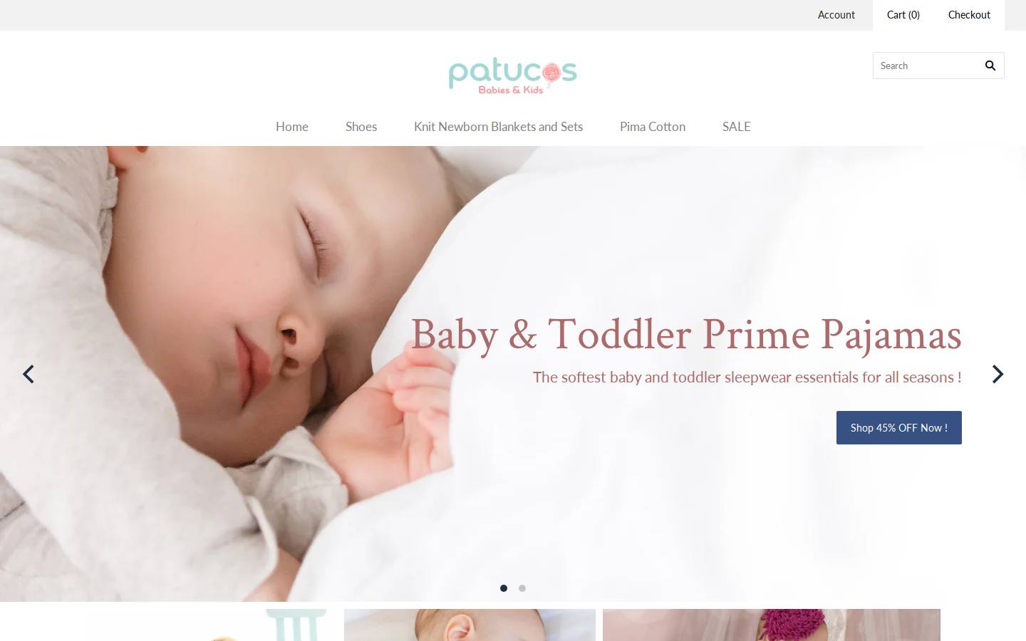 patucos.us homepage screenshot
