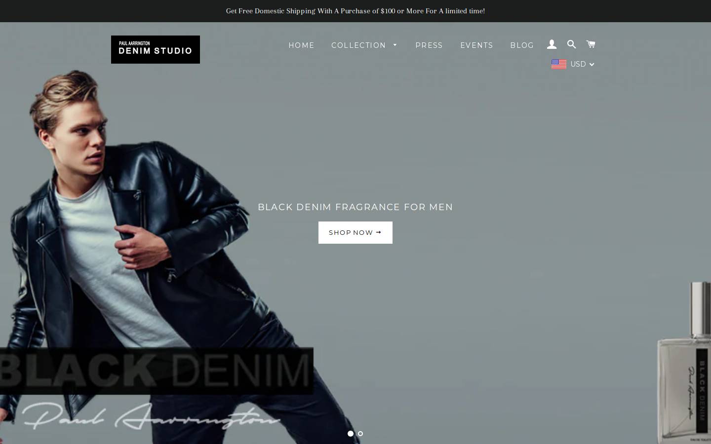 paulaarringtondenimstudio.com homepage screenshot